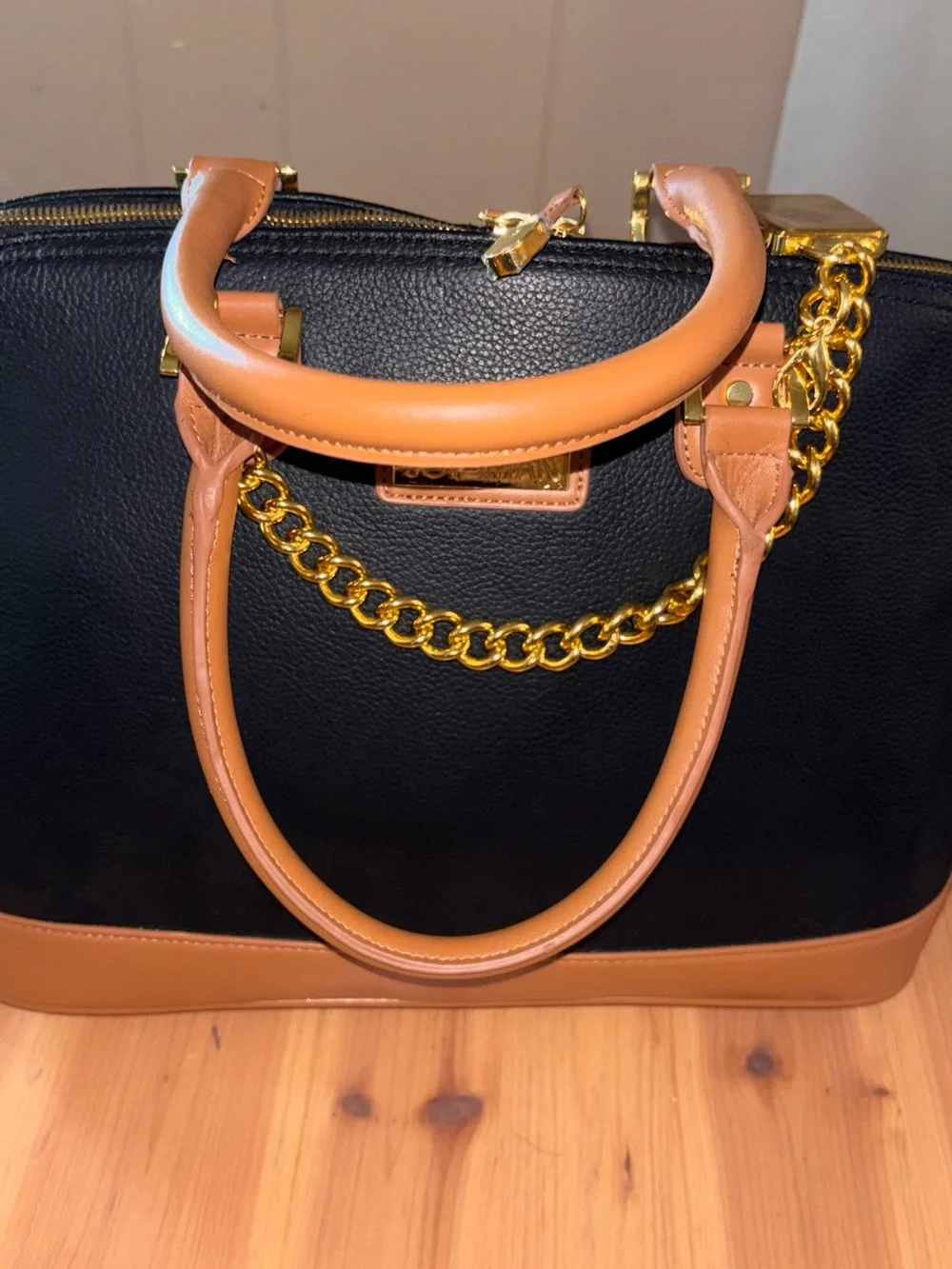 Joy & Iman Leather Large Tote/Handbag